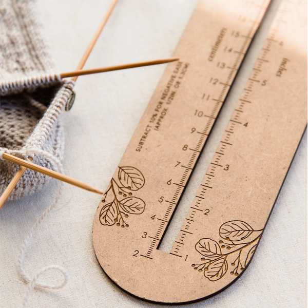 Sock Sizing Ruler