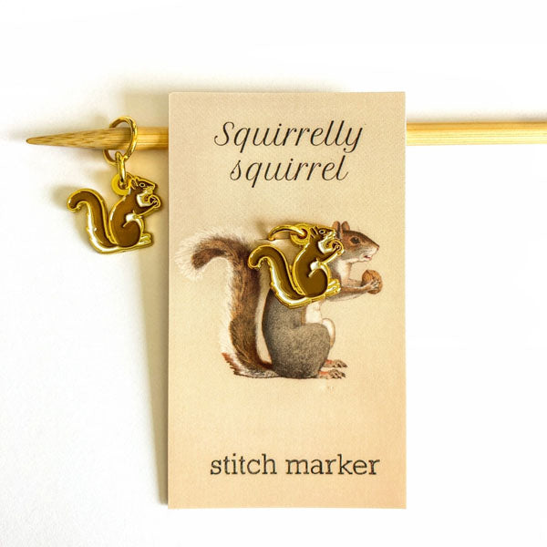 Squirrelly Squirrel Stitch Marker