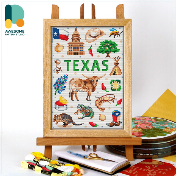 Texas Counted Cross Stitch Kit