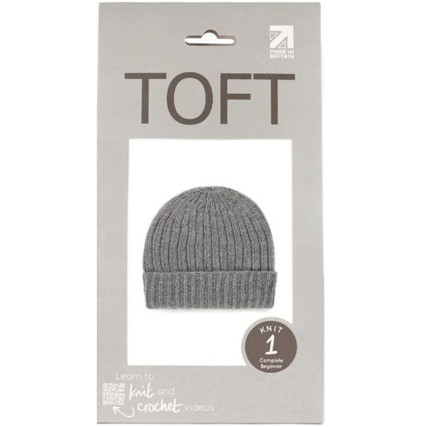 Learn to Knit Hat Kit - Shale