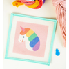 Rainbow Unicorn Needlepoint for Kids