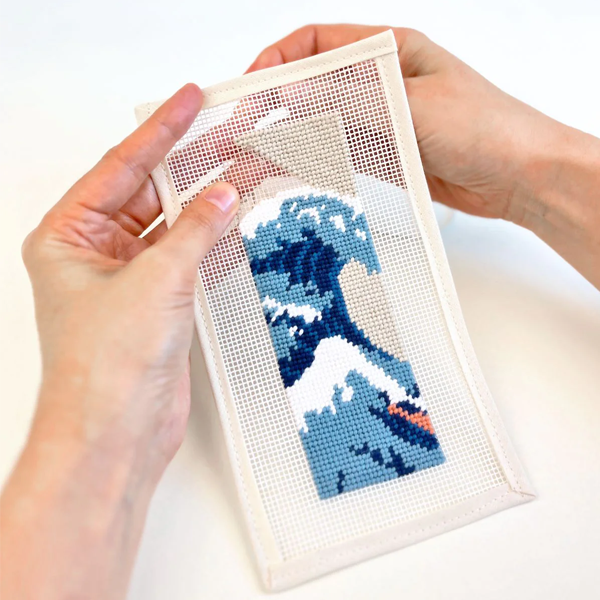 The Great Wave Bookmark Needlepoint Kit