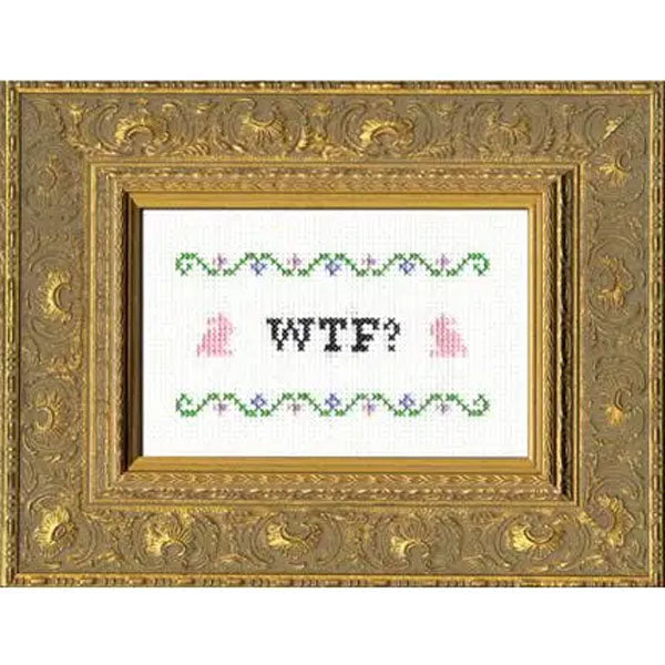 WTF Counted Cross Stitch Kit