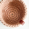 Chelsea Rope Basket with Leather Handle Crochet Kit