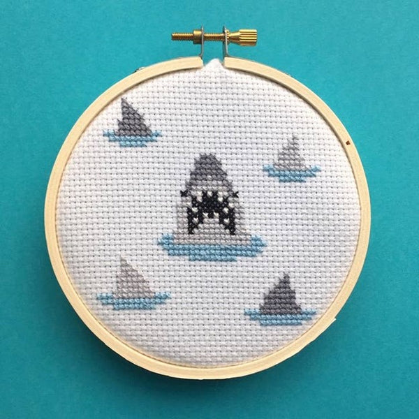 Sharks Counted Cross Stitch Kit