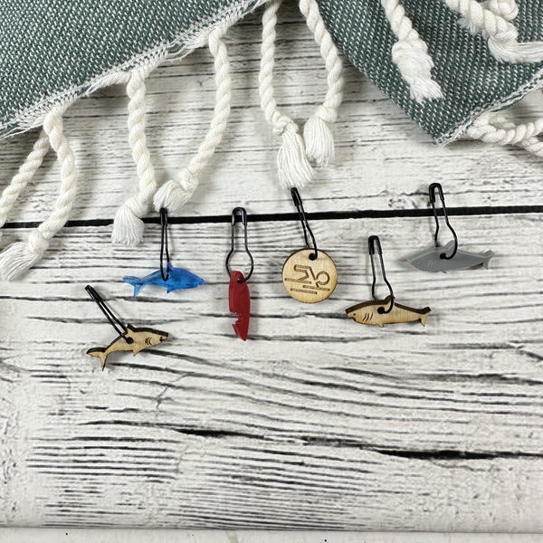 Shark Stitch Markers – Quixotic Fibers