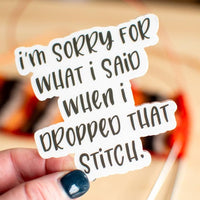 Sorry Stickers