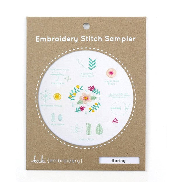 Embroidery Stitch Sampler - Spring