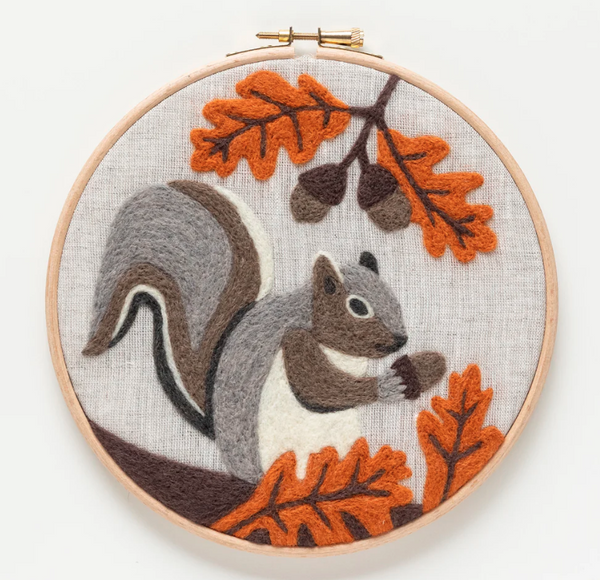 Autumn Squirrel Needle Felting Kit