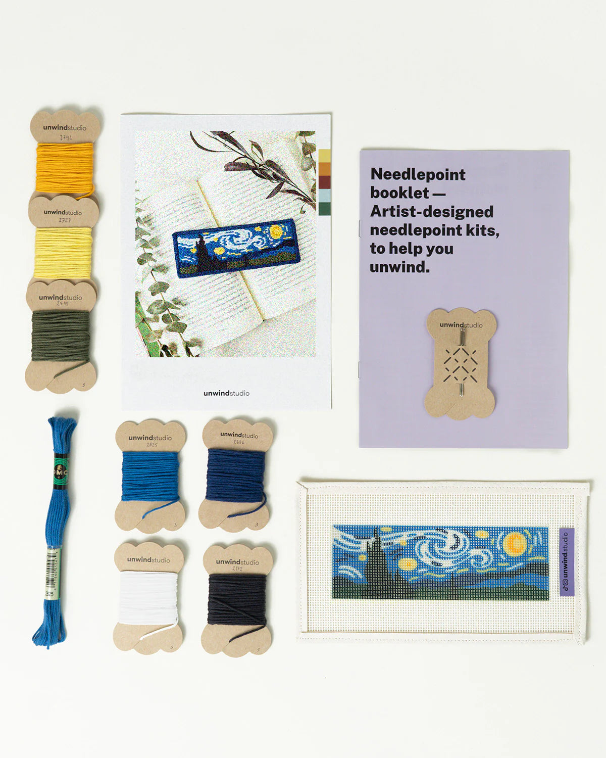 Van Gogh "Starry Night" Bookmark Needlepoint Kit