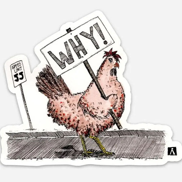 Protesting Chicken Oldest Joke Sticker