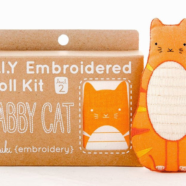 Embroidery Kit - Tabby Cat