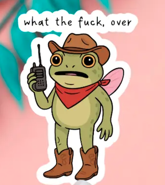 Frog What the F**k Sticker