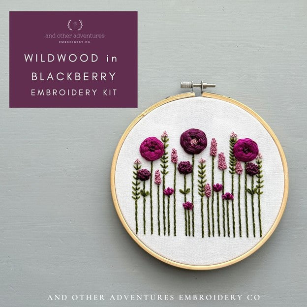 Embroidery Kit - Wildwood in Blackberry