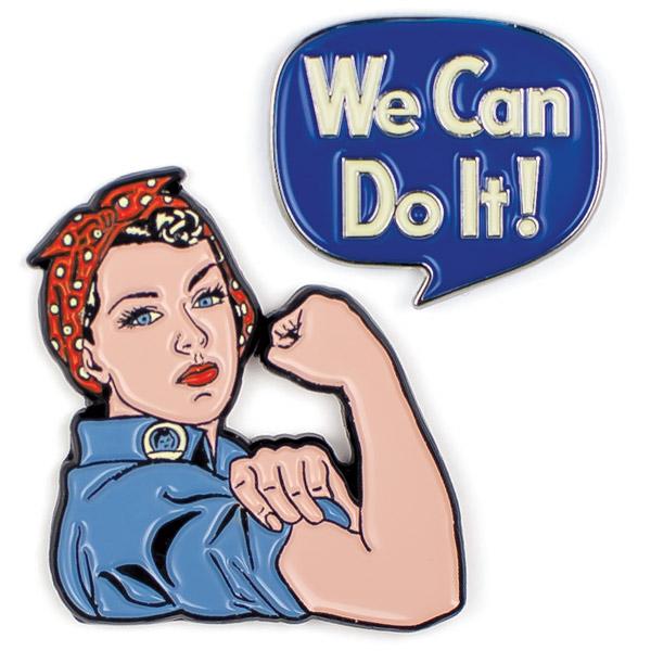 Rosie the Riveter and We Can Do It! Enamel Pins