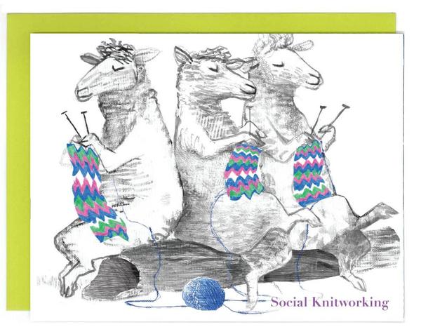 Social Knitworking Card