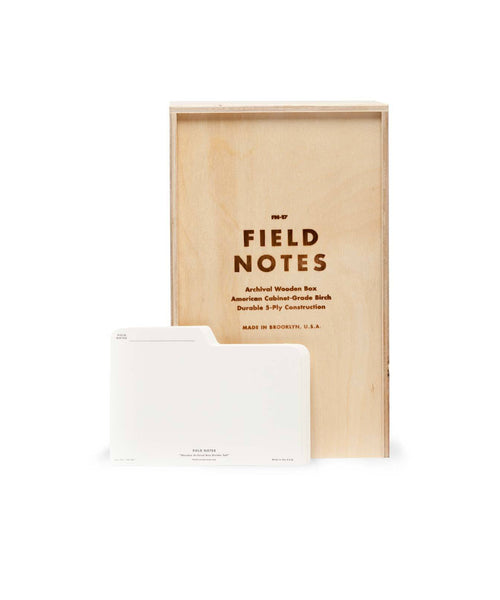 Archival Wooden Box for Field Notebooks