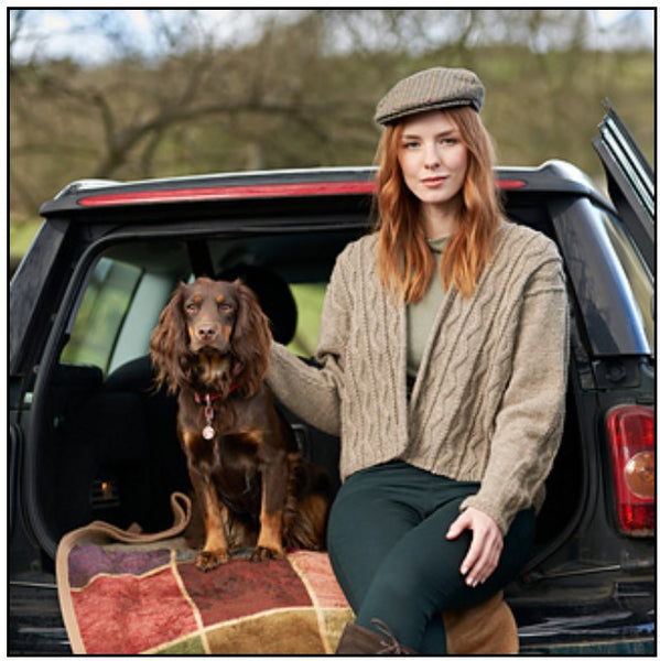 Ingleton Ladies Cardigan Kit - Fleece BFL DK by West Yorkshire Spinners