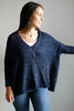 Sweater Deal:  V Neck Boxy Sweater Knitting Kit - Kathmandhu Fingering - Brick - Up to 4XL