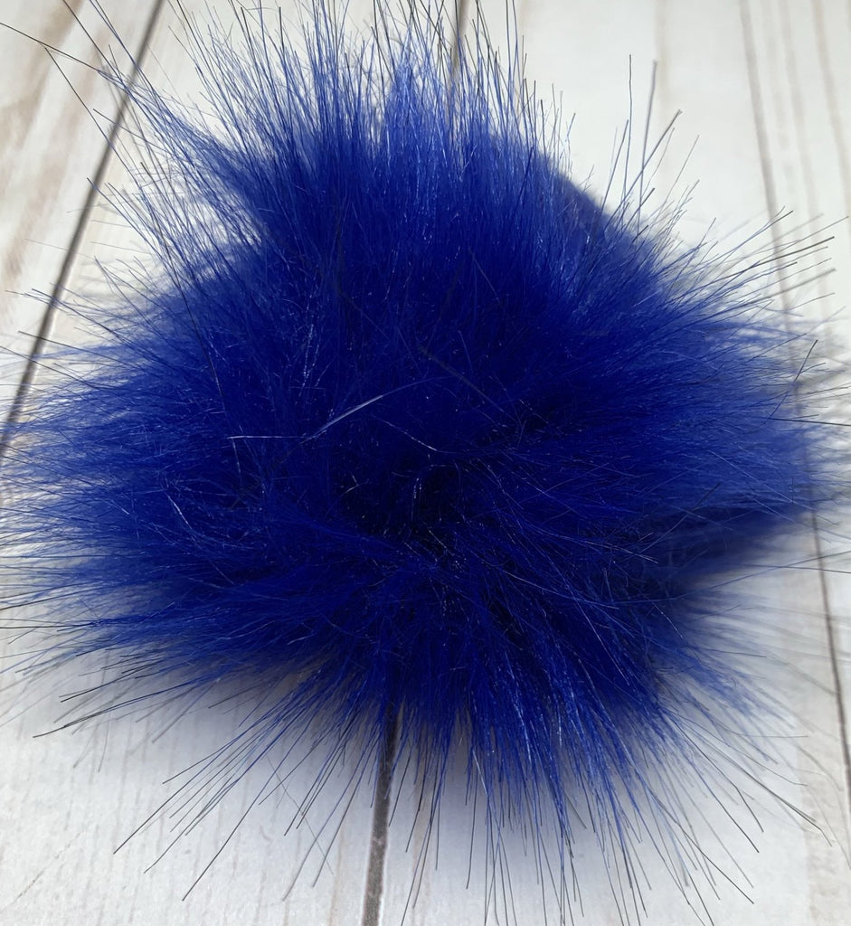Medium Faux Fur Snap On Pom Poms