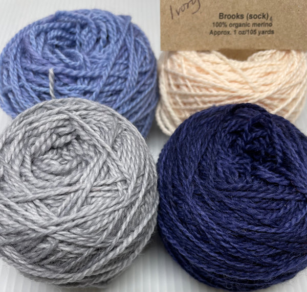 Gnutmeg ADVENTure Gnome Yarn Pack - Brooks - Blue and Silver