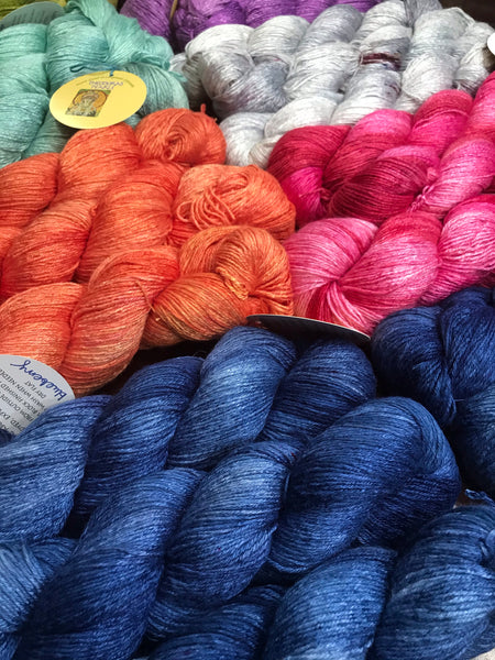 Casapinka Hug Shot Shawl Kits - Auxanometer Hand-dyed Bamboo
