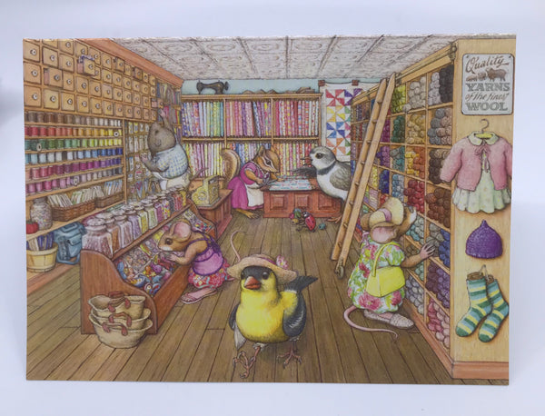 Yarn and Quilting Shop Greeting Card - Phoebe's Birthday