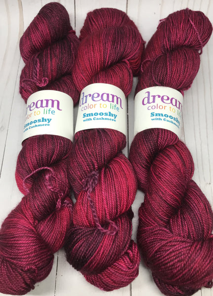 Smooshy with Cashmere - Raspberry Blaze