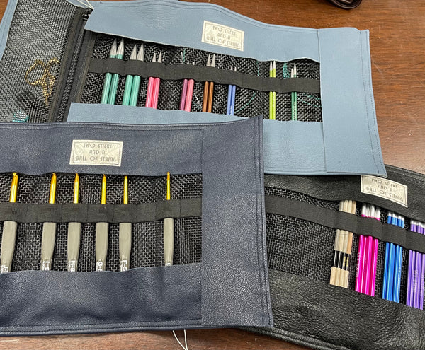 DPN/Interchangeable Needle/Crochet Hook Case - Leather and Suede