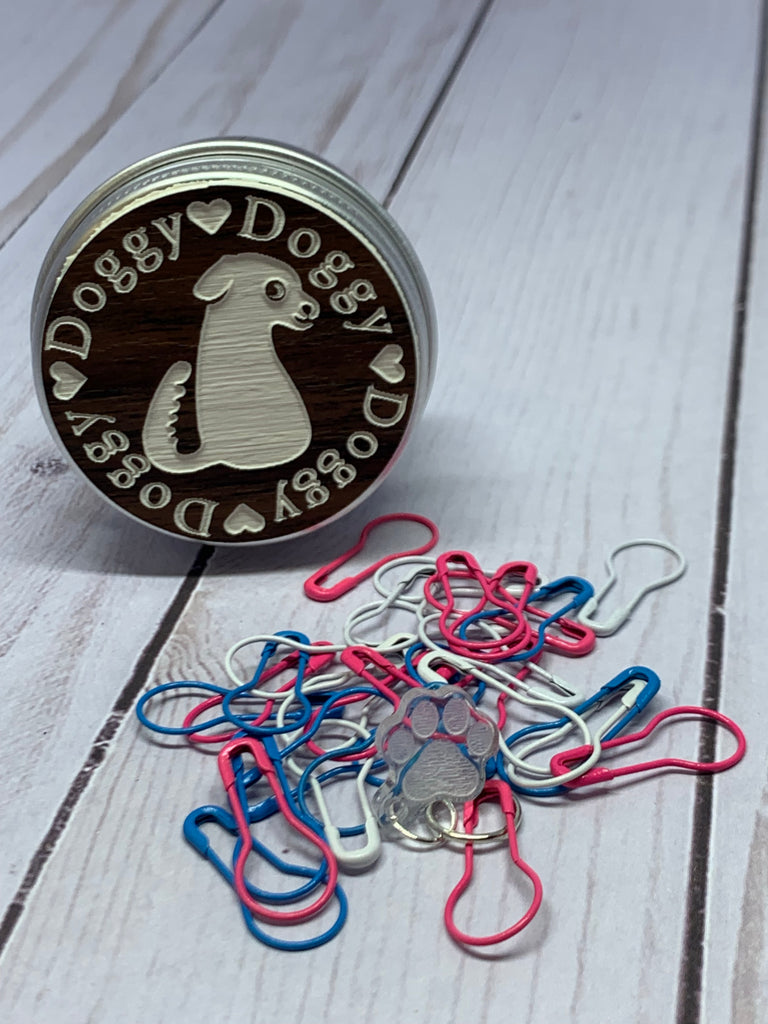 Pawsitively In Love Kitty and Doggy Stitch Marker Sets