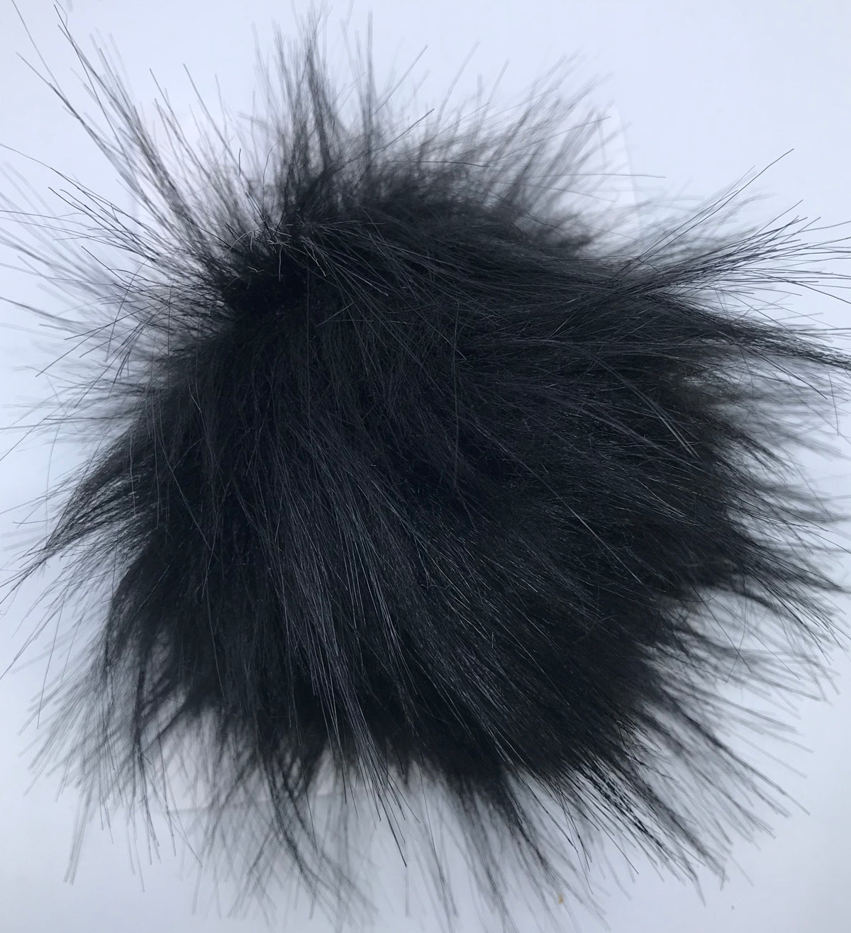 Large Faux Fur Snap On Pom Poms