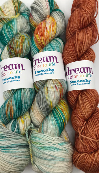 Butterfly / Papillon Shawl Kit - Dream in Color Smooshy with Cashmere