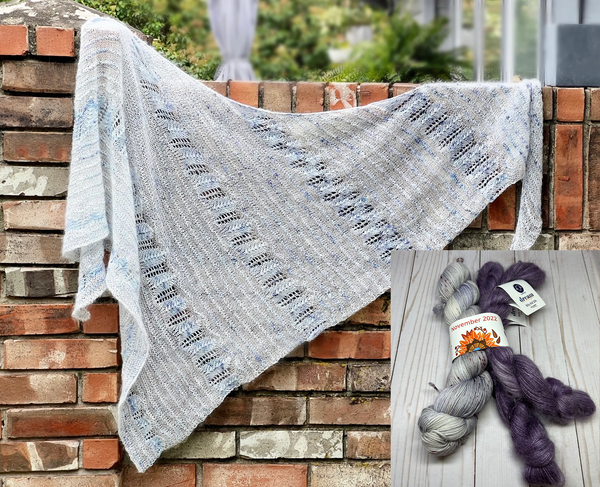Skærsommernat Shawl Kit - Smooshy with Cashmere and Billy Kid