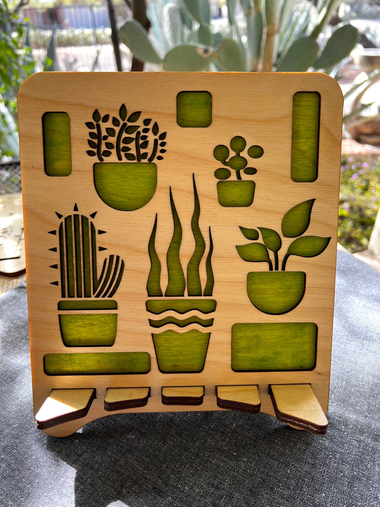 Lemonwood: Handmade Wood Accessories - Plant Love Tablet Stand Special Order