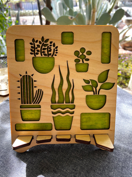 Lemonwood: Handmade Wood Accessories - Plant Love Tablet Stand Special Order