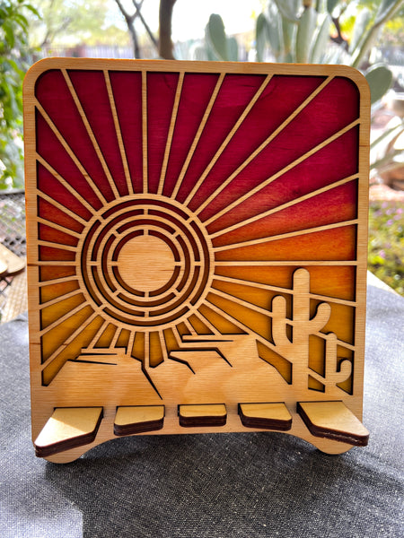 Lemonwood: Handmade Wood Accessories - Sunrise Tablet Stand
