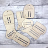 Adjustable Wood Sock Blockers in Adult, Child, or Infant Sizes